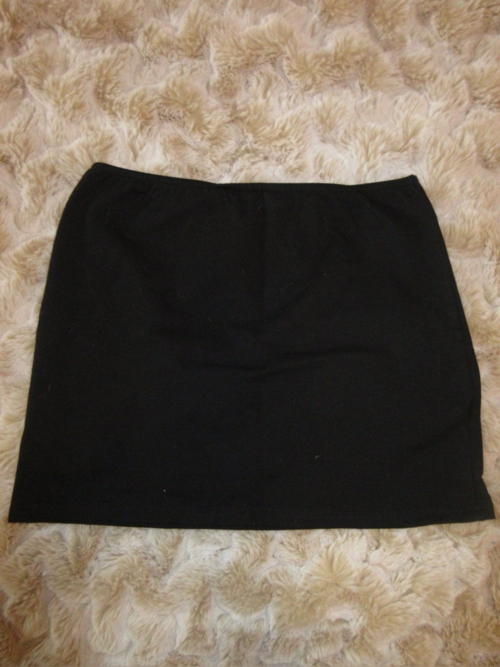 Edikted black mini skirt